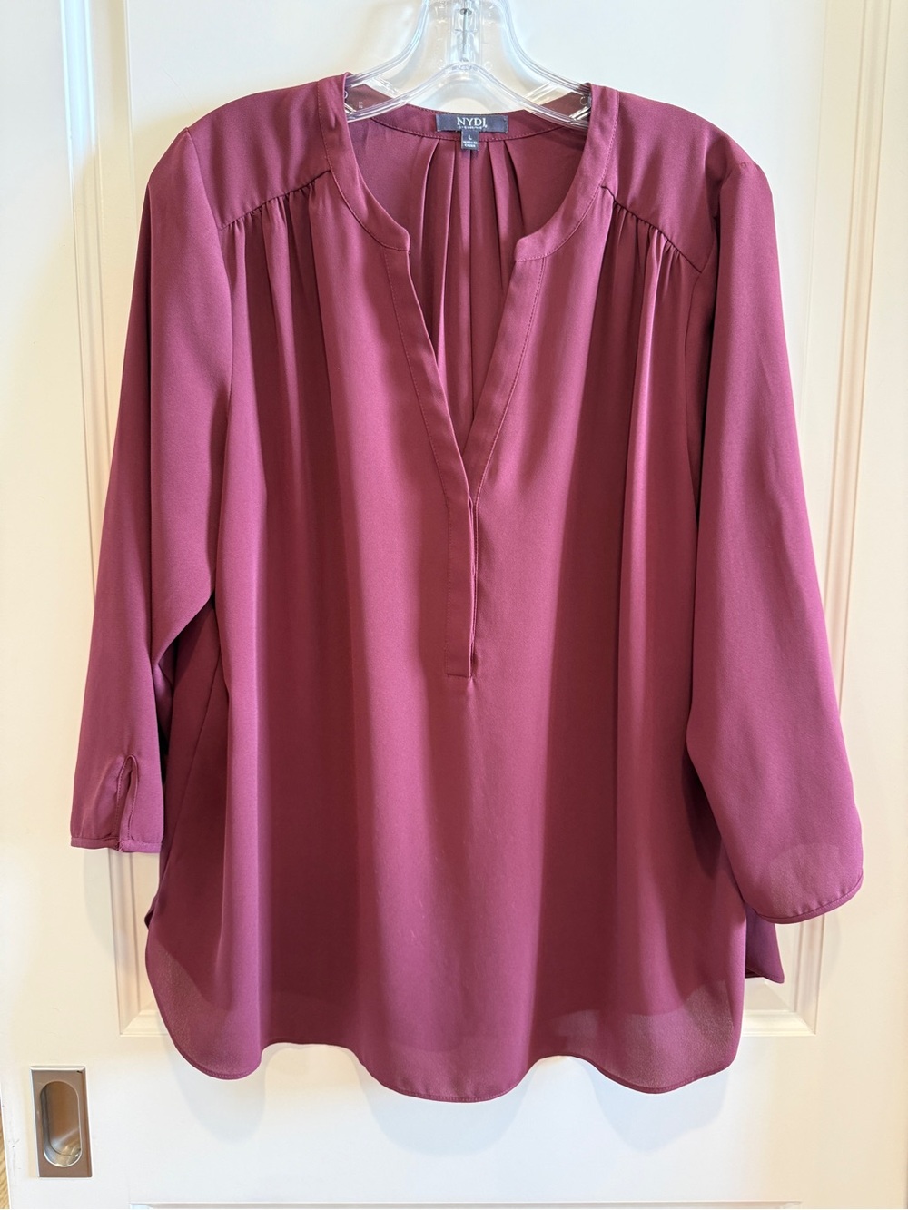 NYDJ Split Neck Blouse